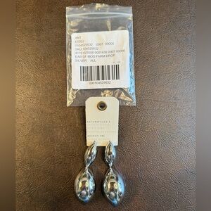 Anthropologie Metallic Teardrop Earrings